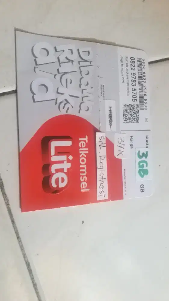 Kartu Perdana Telkomsel 3 GB