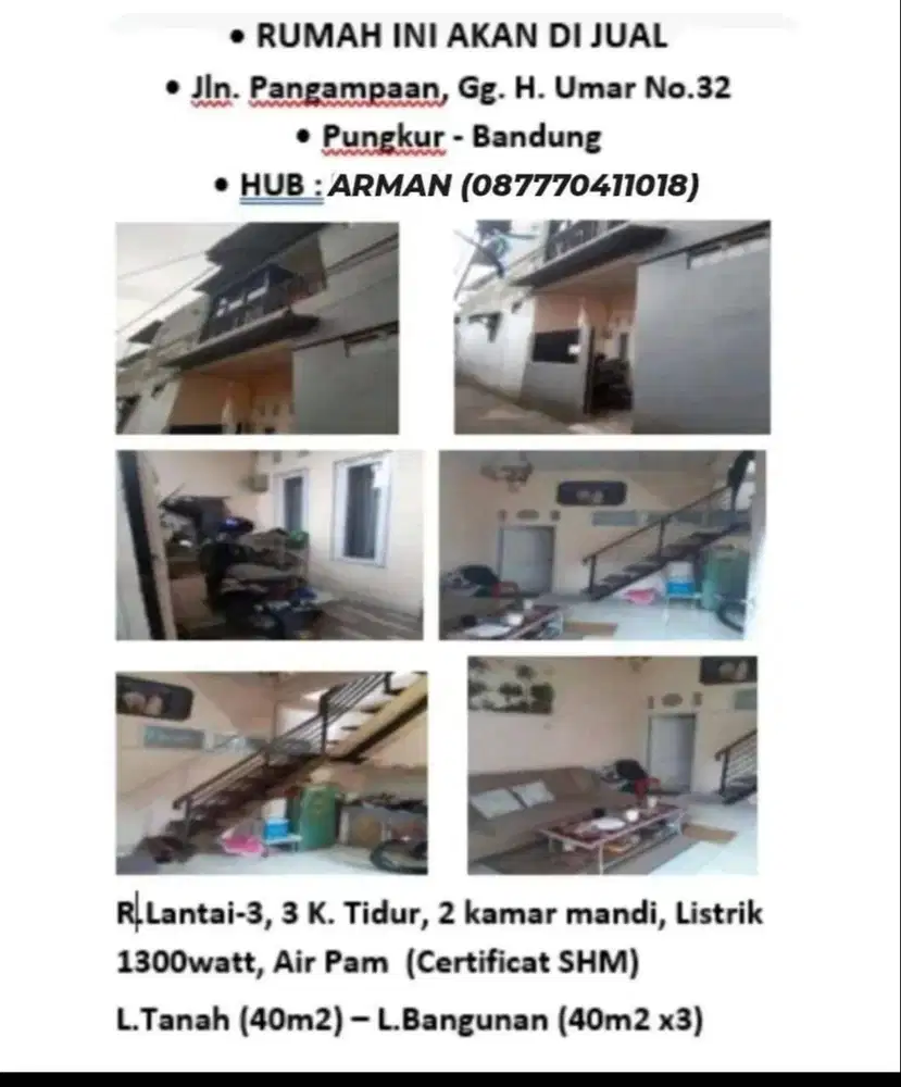 Rumah ini Di Jual Cepat