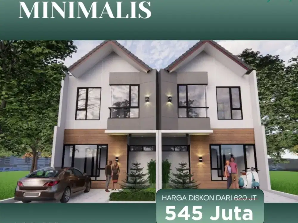 Rumah Modern Minimalis dekat Cipageran Cimahi Tanpa DP bisa KPR