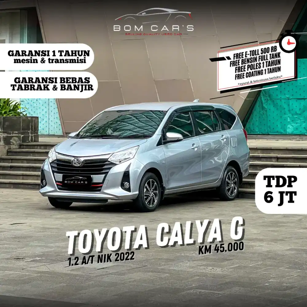 CASH 135 JUTA | TOYOTA NEW CALYA 1.2 G AT 2022