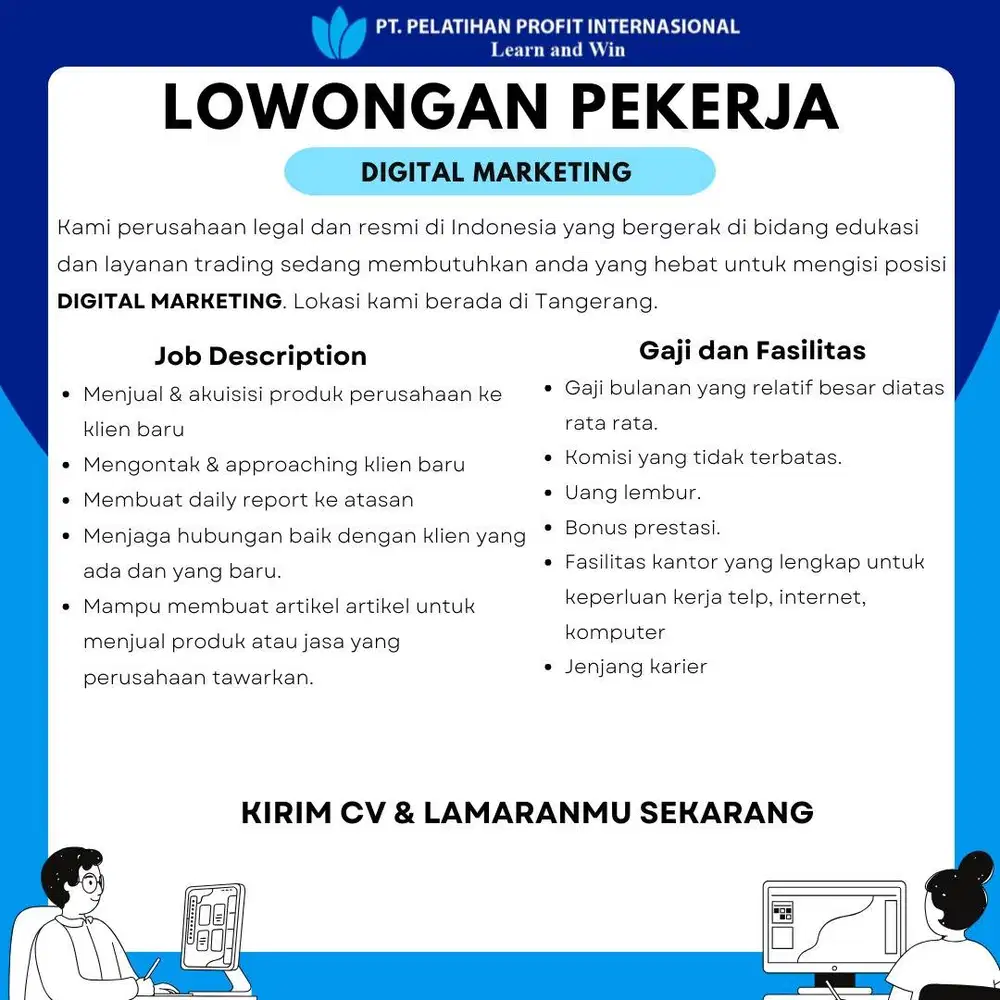 LOWONGAN DIGITAL MARKETING
