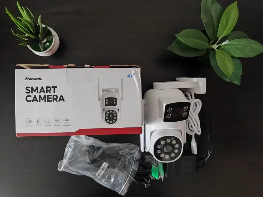 Dual CCTV FRANWELL SIM CARD 4G (Bukan Wifi) + Kabel 5M