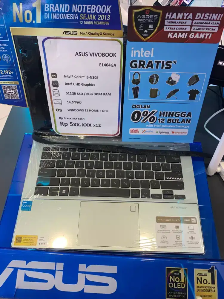 Laptop asus vivobook promo cicilan ringan tanpa dp bisa