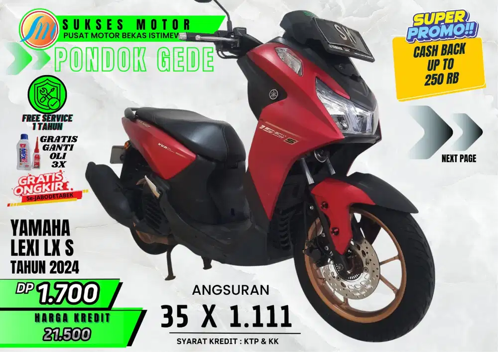 YAMAHA LEXI LX S TAHUN 2024
