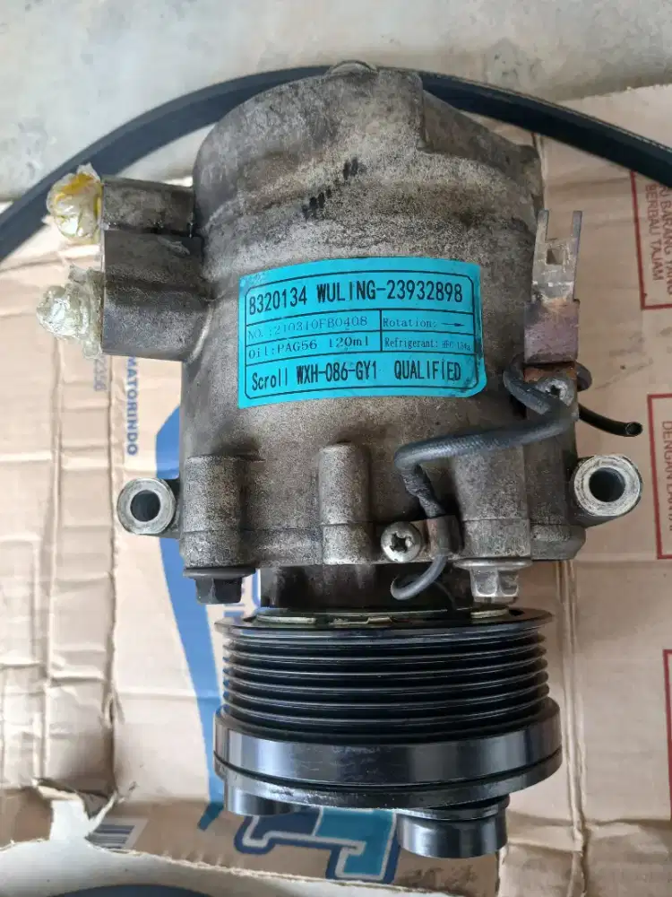 Kompresor Ori Wuling Confero Original & Fanbelt