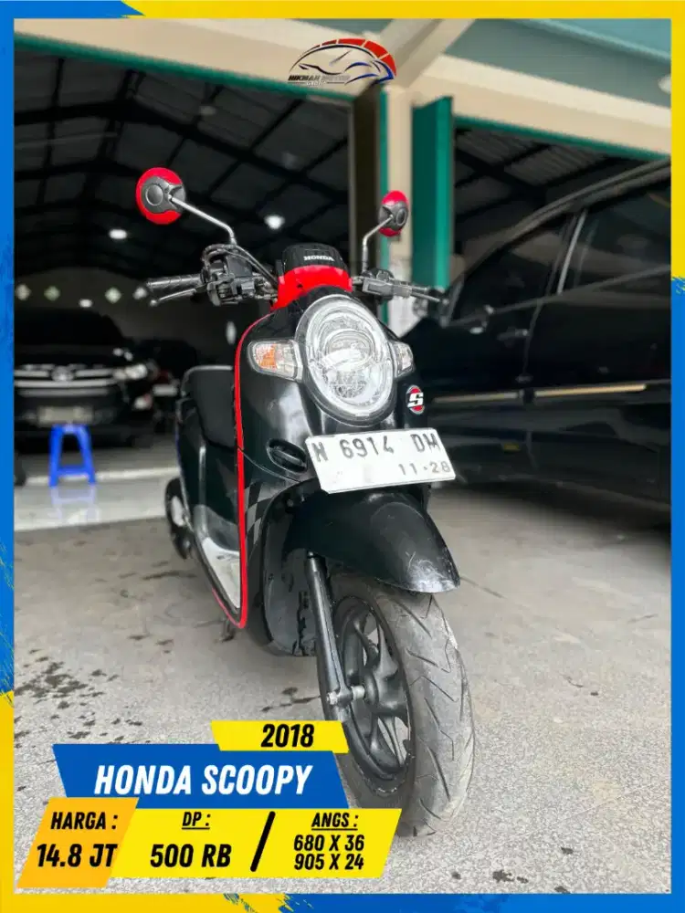 HONDA SCOOPY 2018 MURAH POLL MASZEEHH HIKMAH MOTOR KEPUH MALANG