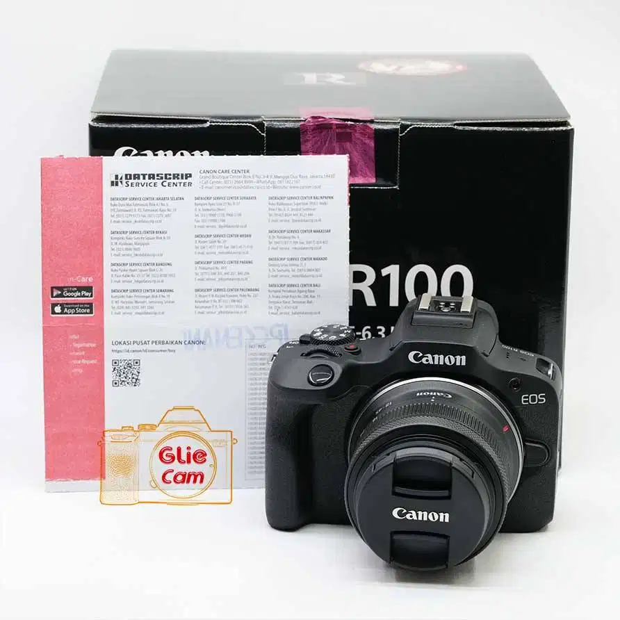 Canon EOS R100 Mirrorless Kit RFS 18-45mm f4.5-6.3 IS STM