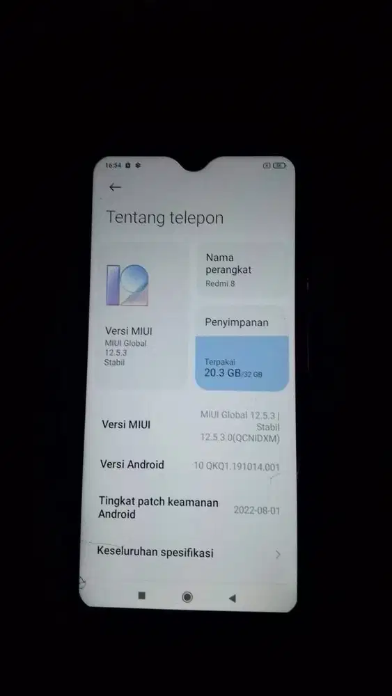 Hp xiomi redmi 8 siap pakai