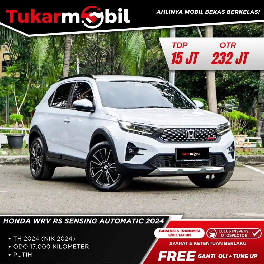 [BERGARANSI] HONDA WRV RS SENSING MATIC TAHUN 2024 PAJAK PANJANG LOW