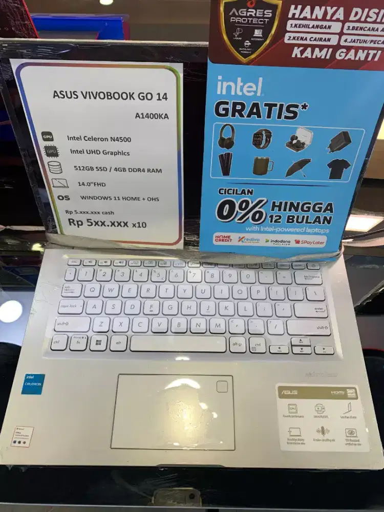 Laptop asus vivobook go 14 promo cicilan ringan tanpa dp bisa