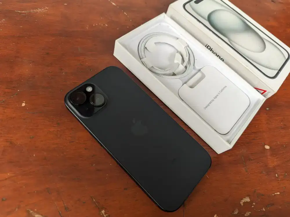 iPhone 15 128GB Midnight ResmiBox
