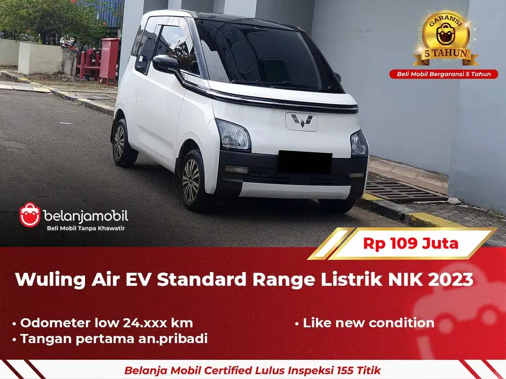 [ GARANSI 5TH ] Wuling Air EV Standard Range Listrik 2023/2024