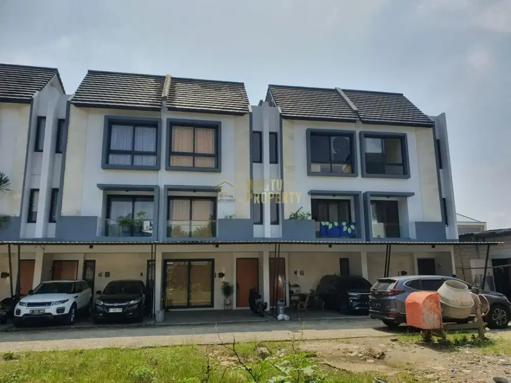 RUMAH 3 LANTAI DALAM CLUSTER DEKAT PINTU TOL BRIGIF