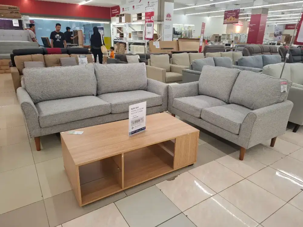 SOFA SET BARU DENGAN MEJA 6JT AN BISA CICIL