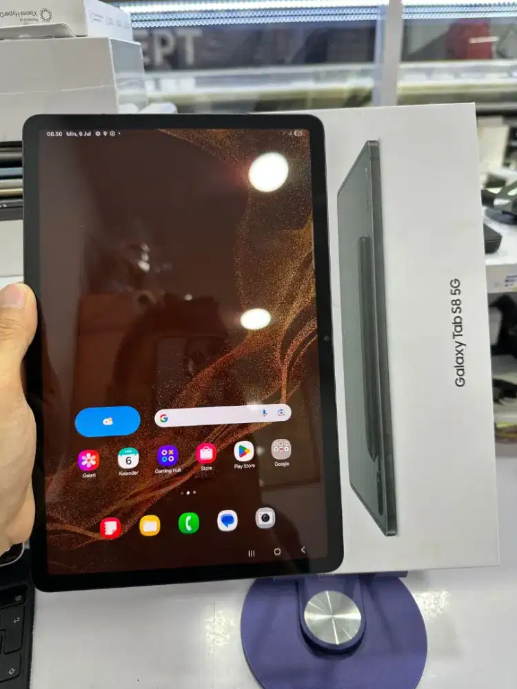 Samsung Tab S8 5G Fullset Mulus