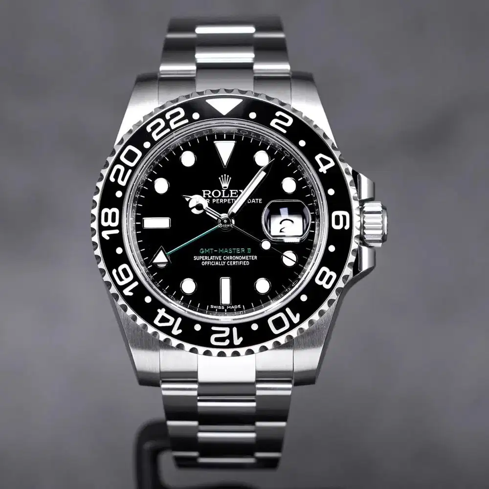 Jual Rolex GMT Black Panther 2010 include PPF COSC