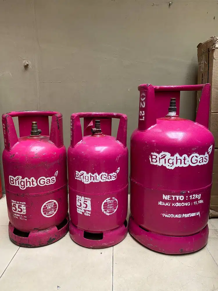TABUNG GAS KOSONG 12KG dan 5,5KG BRIGHT GAS JUAL SEPAKET