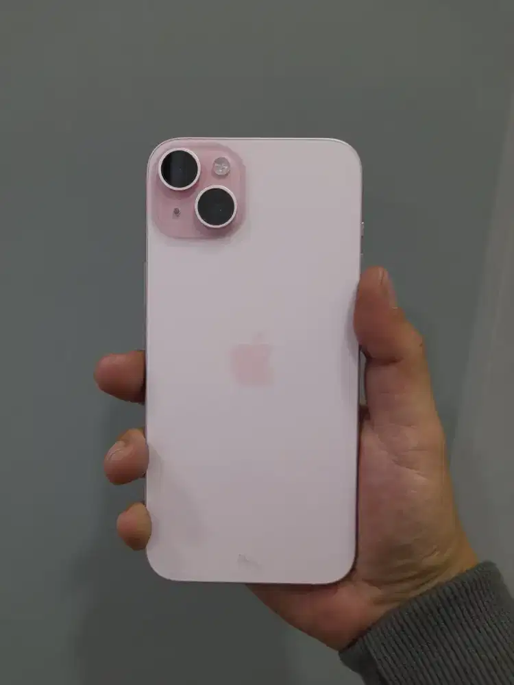 Iphone 15 plus 128gb pink ibox garansi mulus fulset