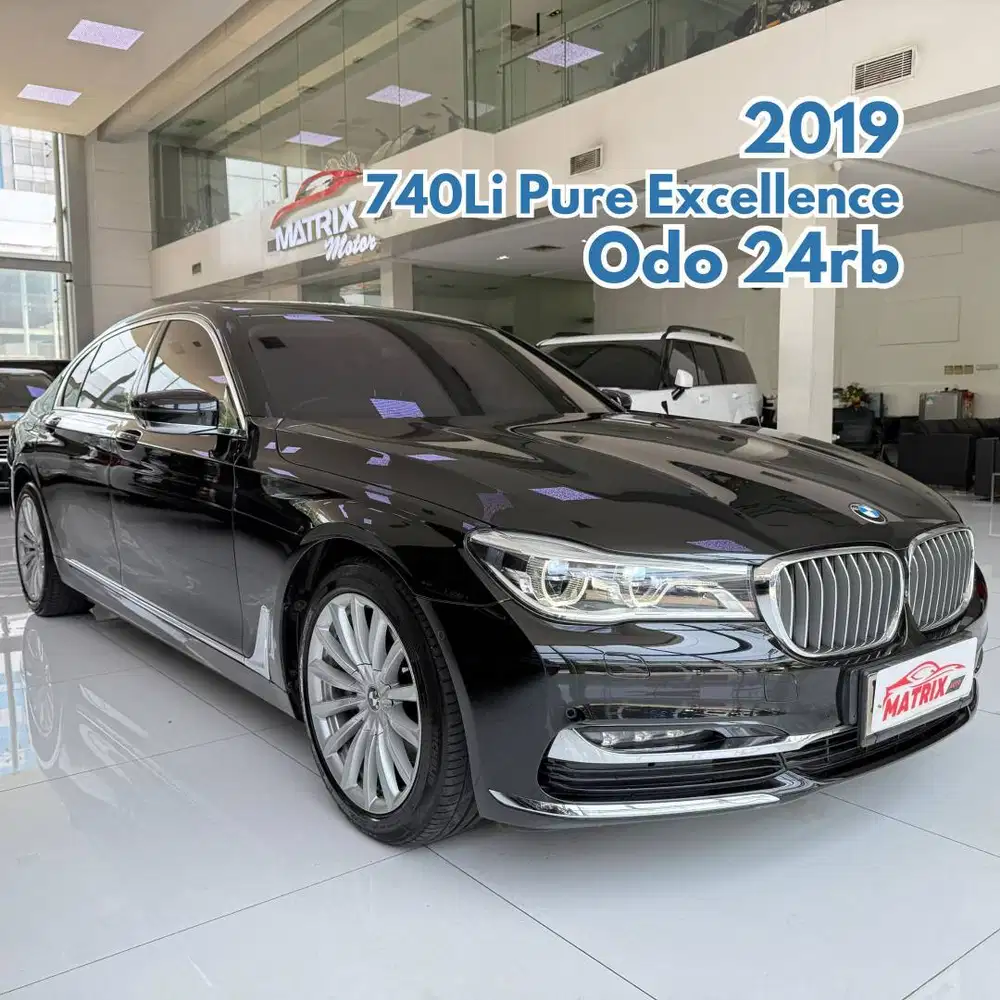 BMW 740Li Pure Excellence 2019 NIK 2018 Black 740 Li Hitam