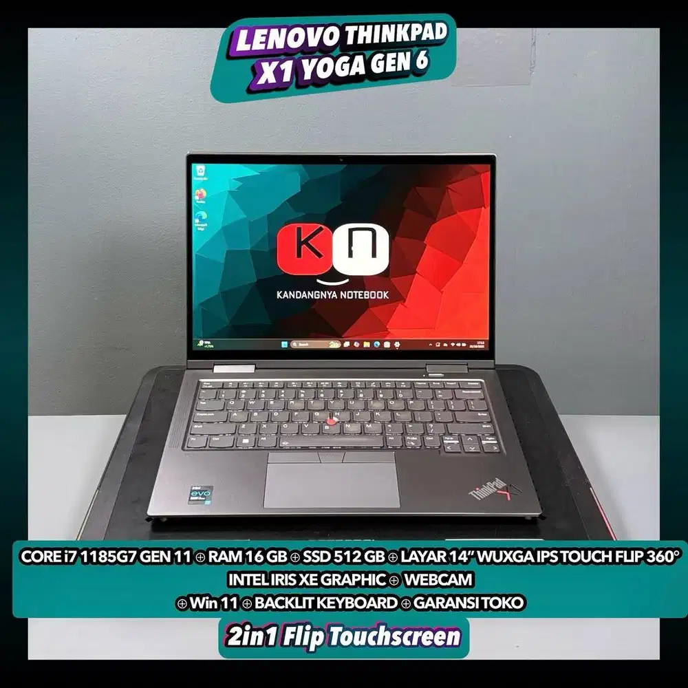Lenovo Thinkpad X1 Yoga 6th Core i7 1185G7 Gen11 Ram 16/512GB WUXGA