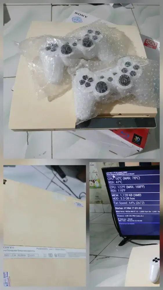 Ps3 slim seri 25 hdd 500gb