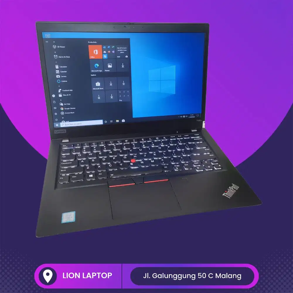 RAM 16GB SSD 512GB Core i5 Slim Lenovo Thinkpad T490s [28|10]