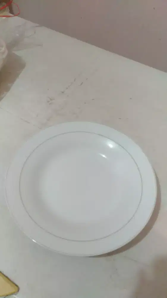 Piring catering / makan 1set ( piring ,sendook ,garpu)  200pcs