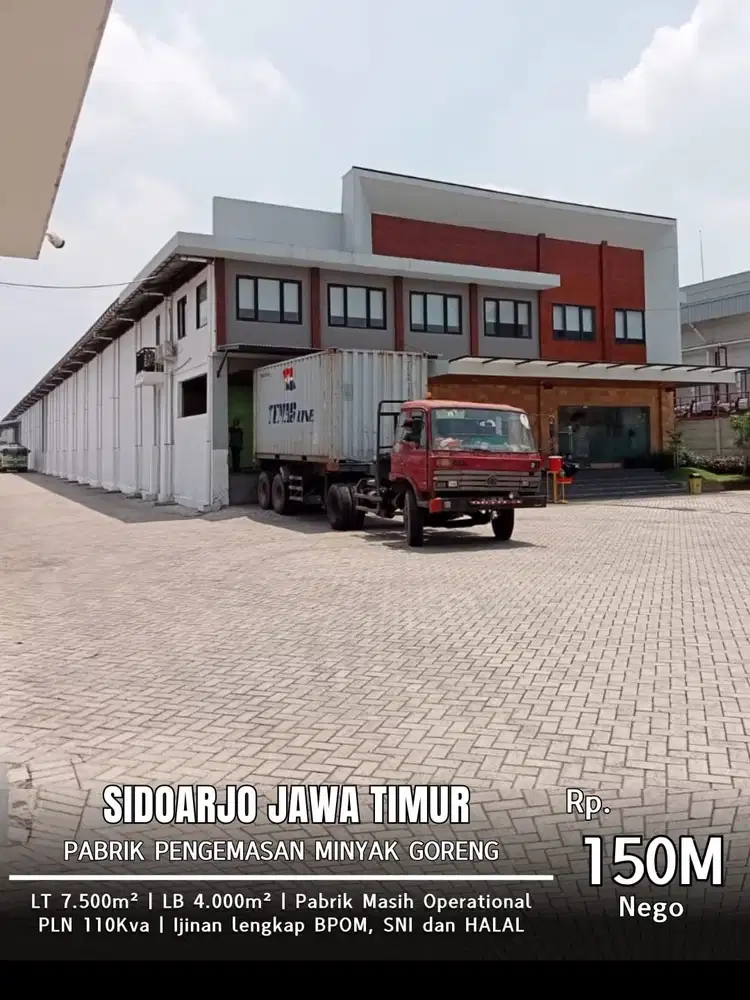 SUPER SPESIAL! DIJUAL PABRIK PENGEMASAN AKTIF! PERIJINAN LENGKAP!
