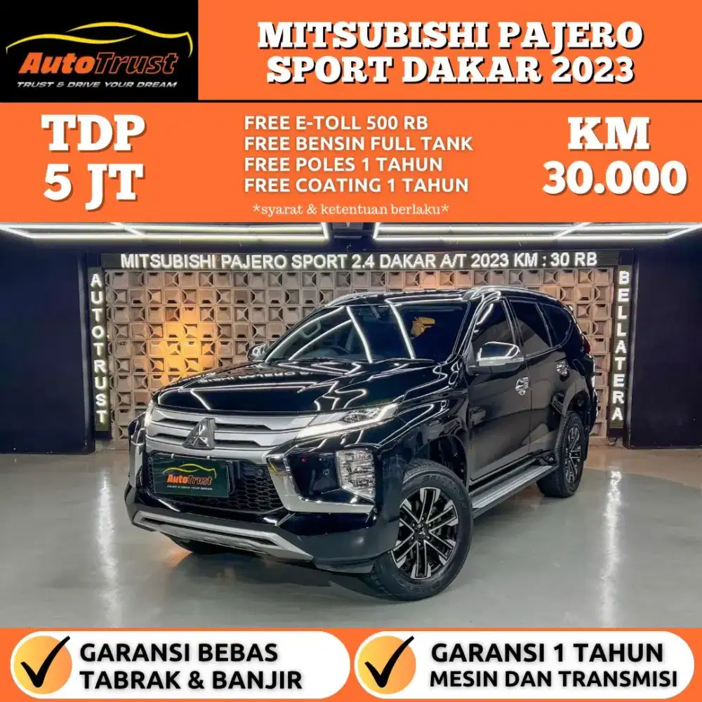 CASH 535 JUTA | MITSUBISHI PAJERO SPORT 2.4 DAKAR 4X2 SOLAR AT 2023