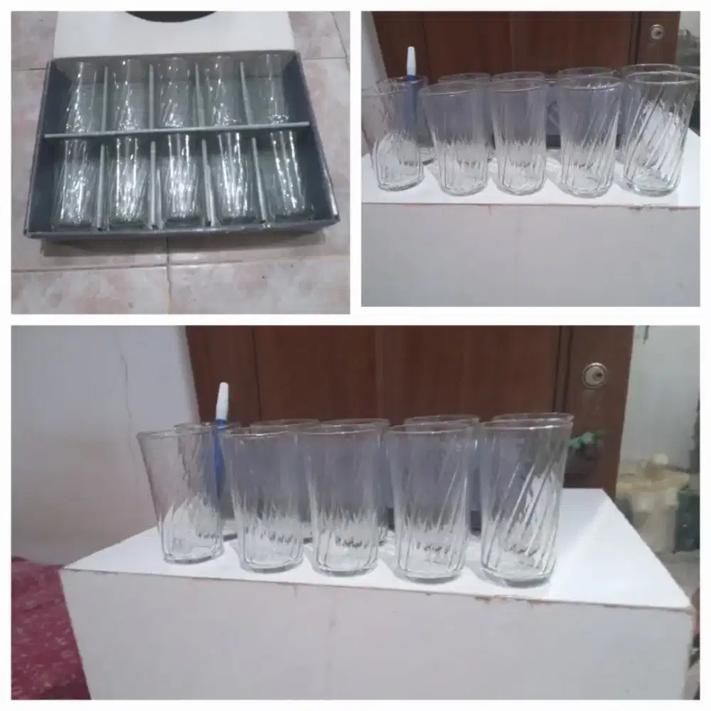 Murah Gelas GiftSet (Baru)
Isi 10 set