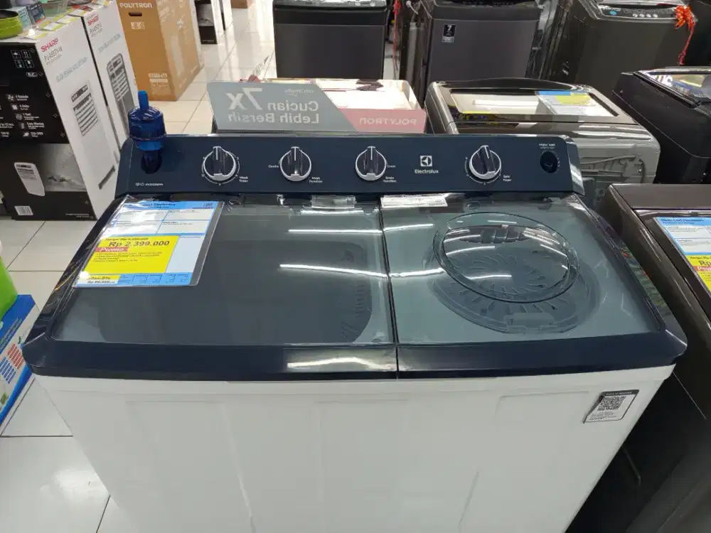 Mesin cuci 2 tabung 12kg electrolux