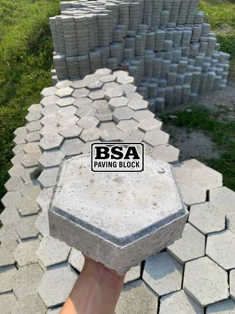 Paving Block Press HIDROLIK K300 Paping Blok Tru Pave Bata Hexagon Seg