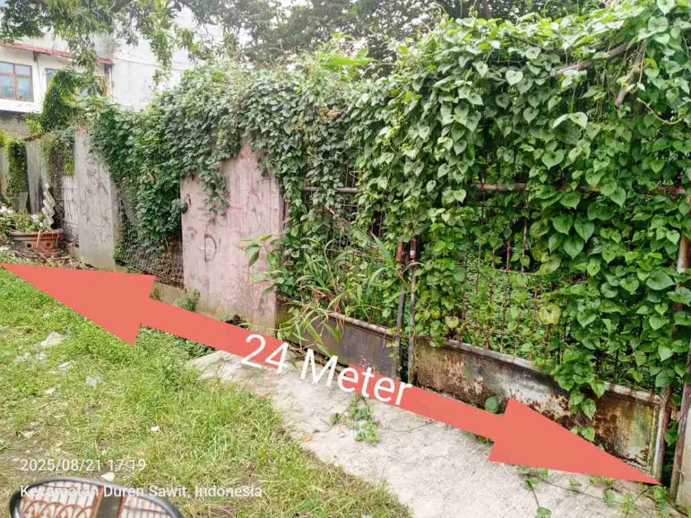 Kavling Dki Lt 343M2 Pondok Kelapa Jakarta Timur