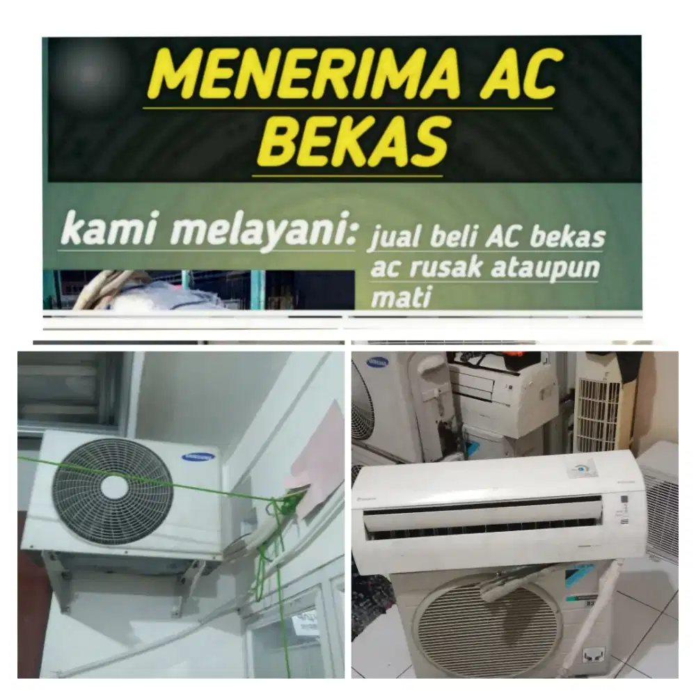Terima ac bekas rusak