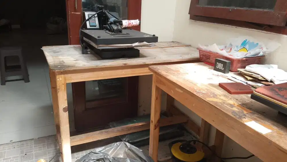 Meja serbaguna kayu jati belanda