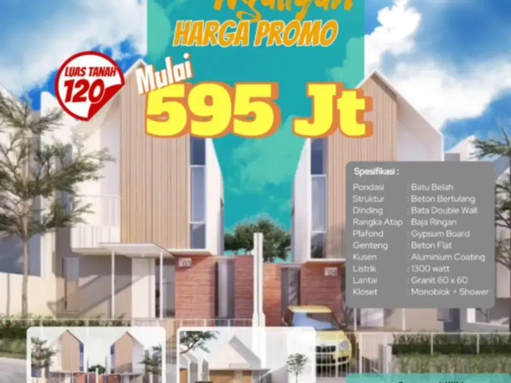 HUNIAN BEBAS BANJIR VIEW CANTIK SHM NGALIYAN DP MINIM
