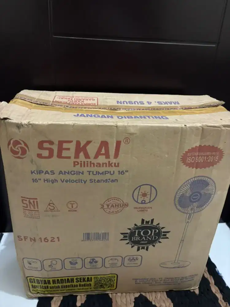 Jual kipas angin merk sekai kondisi masih baru
