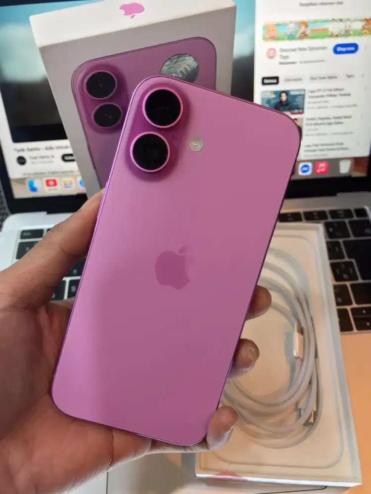 Iphone 16 128gb pink second ex ibox bh 100%