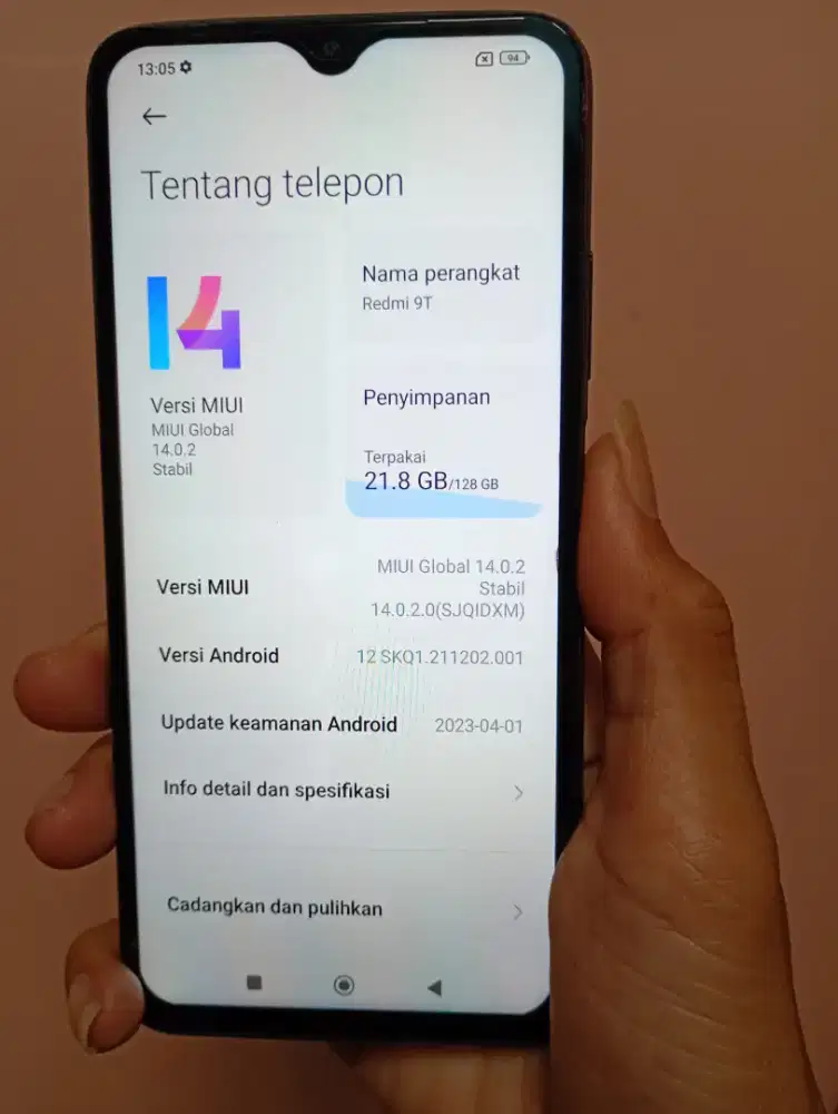 Redmi 9t fullset