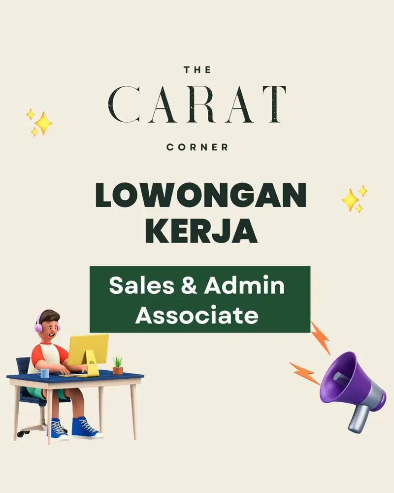 Sales & Admin Associate Produk Perhiasan