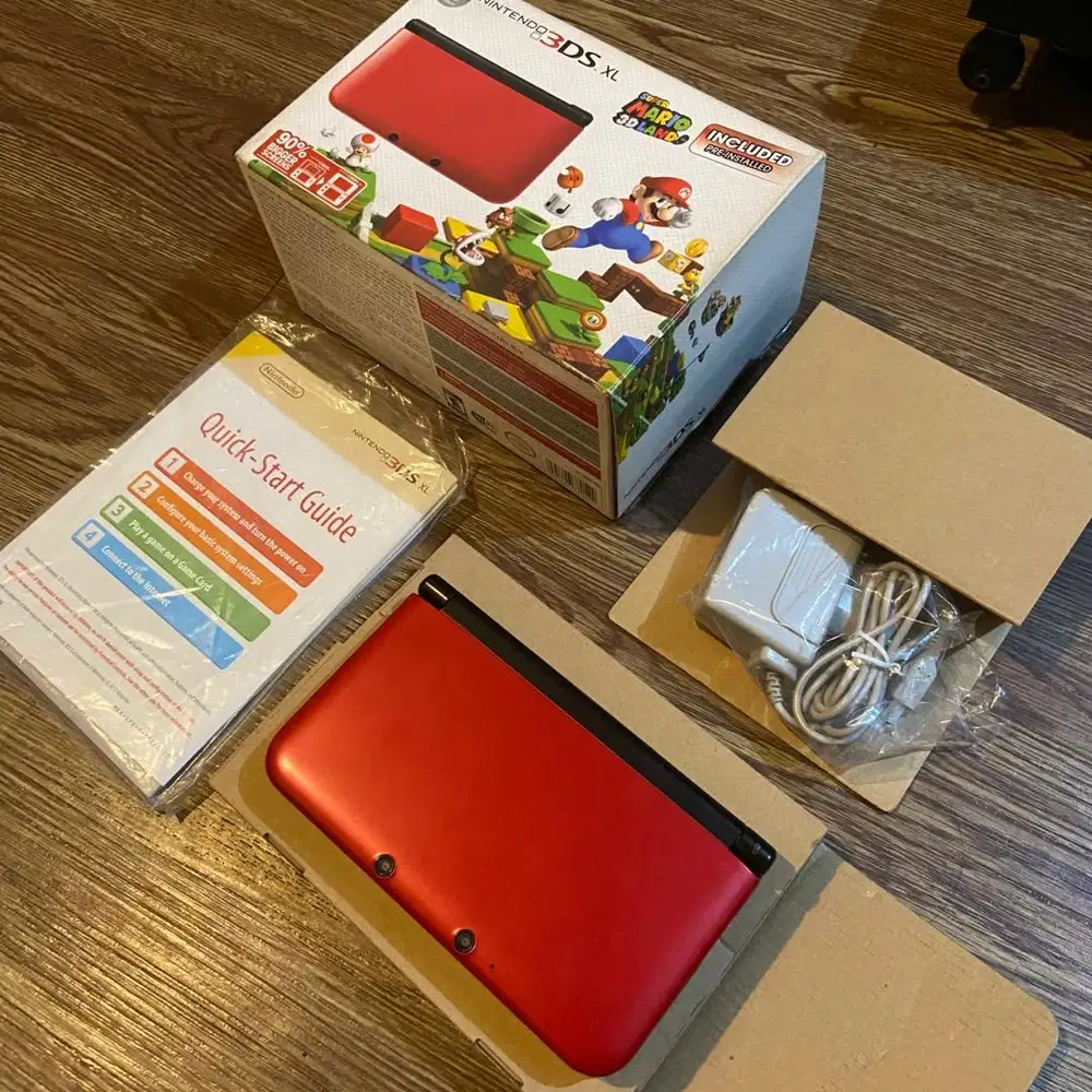nintendo 3ds xl merah fullset original