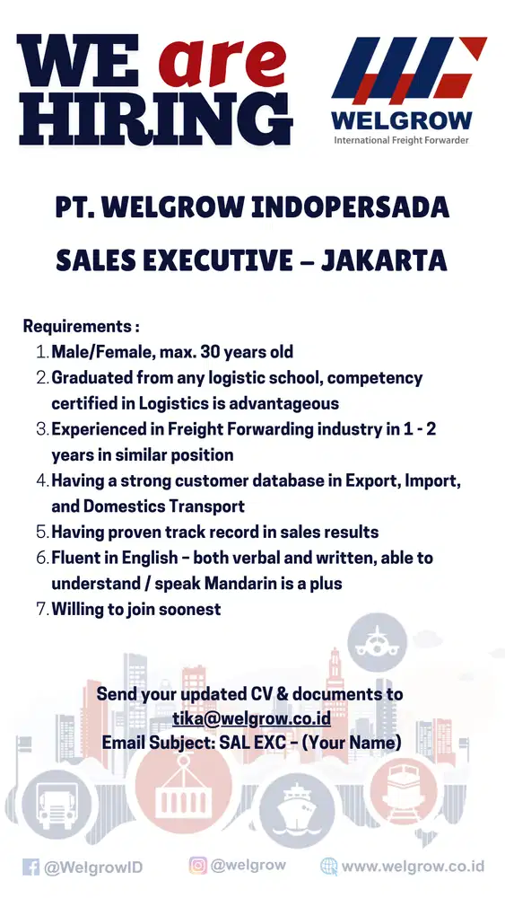 SALES EXECUTIVE - JAKARTA