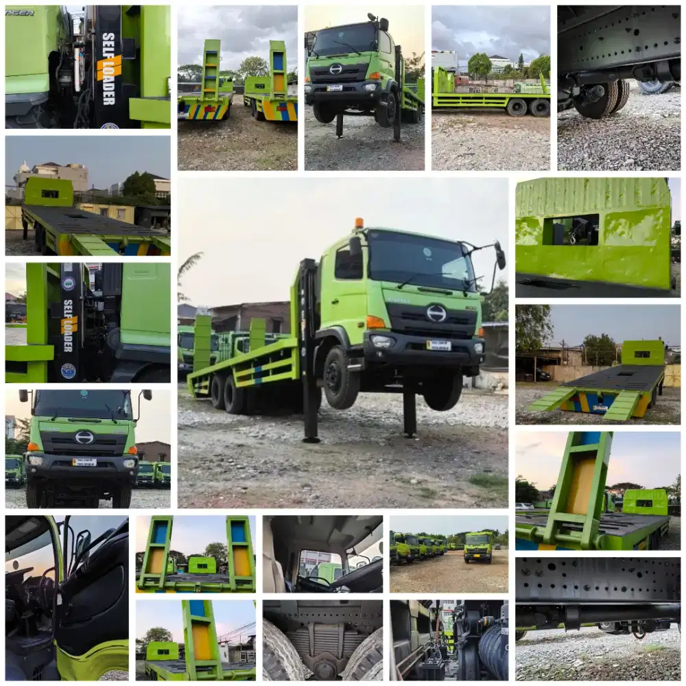 HINO LOHAN FM260JW ASLI LONG SELF LOADER 6X4 TRONTON ISTIMEWA SEKALI