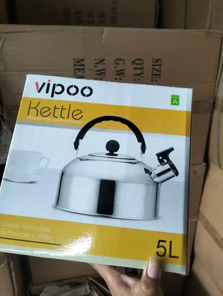 KETTLE CERET TEKO SIUL 5L Stenlies Steel Kapasitas 5 Liter