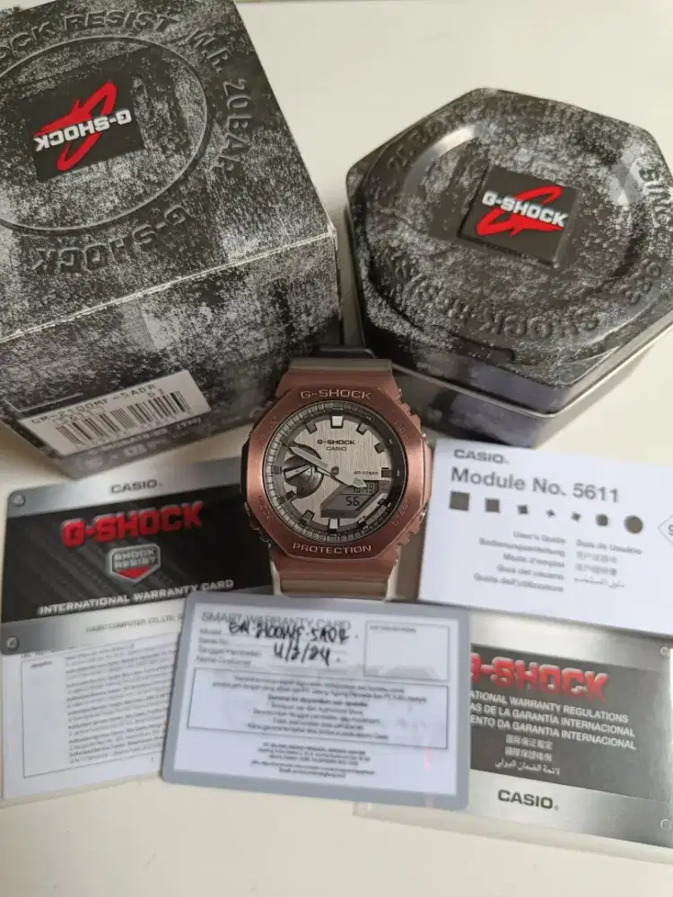 Casio G-Shock GM 2100mf 5adr original bekas fullset Bagus normal semua