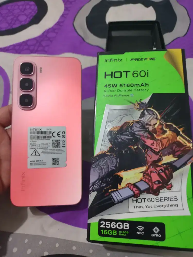 INFINIX HOT 60 i  Ram 8+8/256 Gb