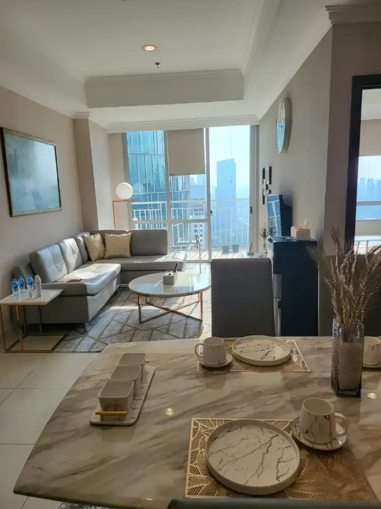 Disewa Apartemen Denpasar Residence at Kuningan City 2BRGood Furnished