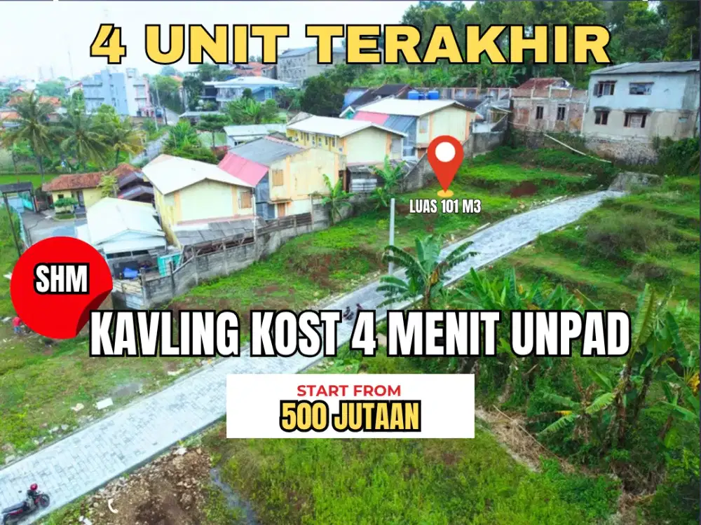 Tanah Siap Bangun, Akses Mudah, Dekat Kampus UNPAD