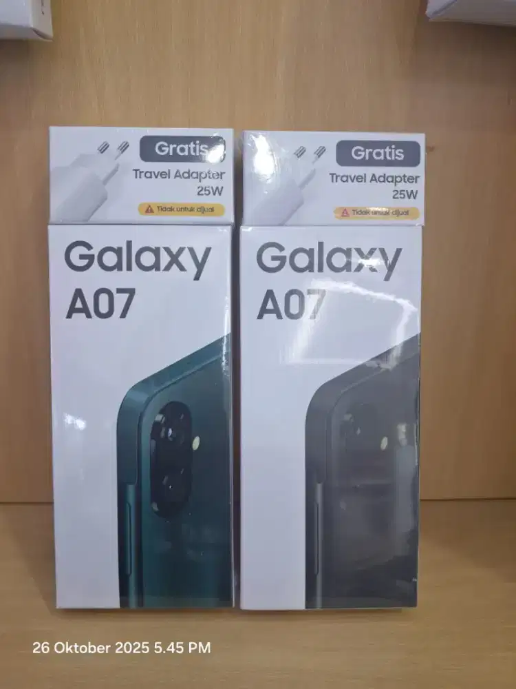 Samsung A07 4/64 new free adapter 25w murah