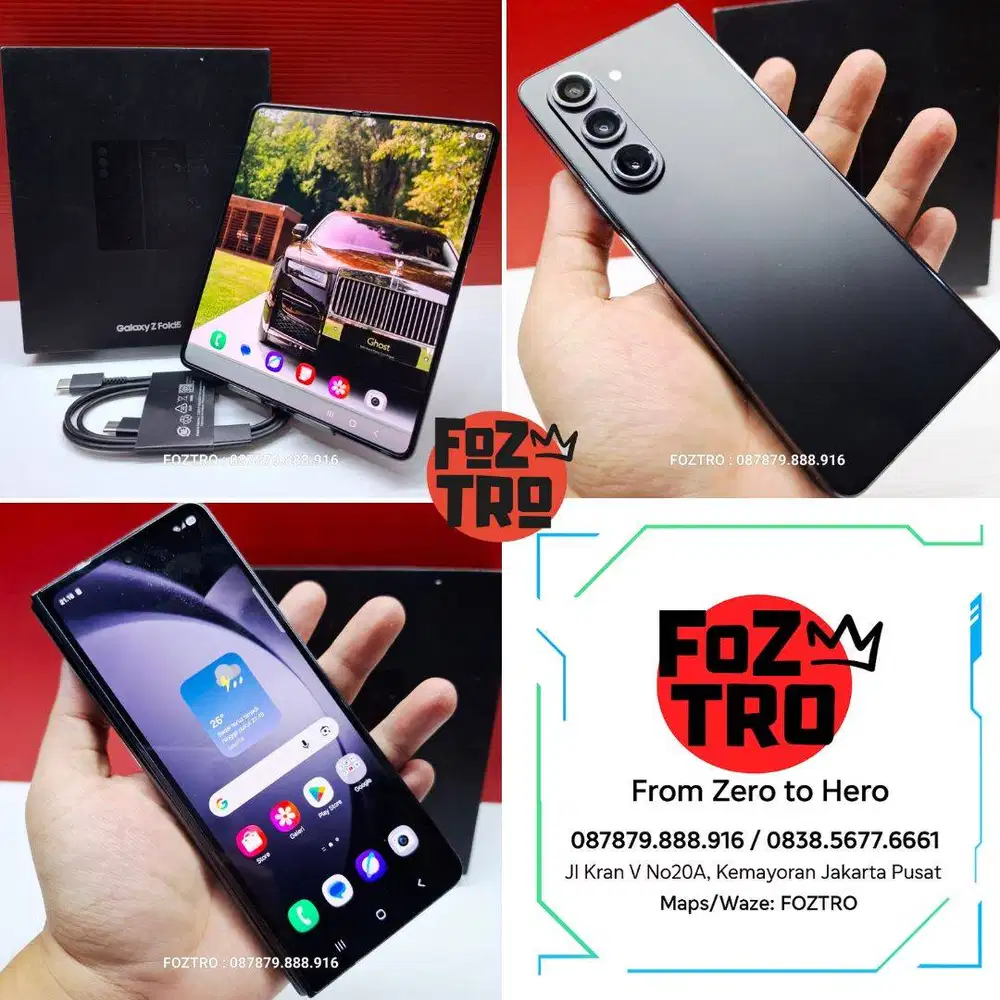 Samsung Galaxy Z Fold 5 12/256GB Fullset RESMI SEIN